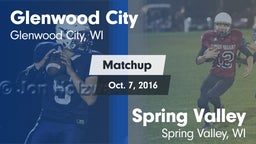 Matchup: Glenwood City vs. Spring Valley  2016