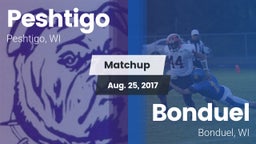 Matchup: Peshtigo vs. Bonduel  2017