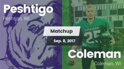 Matchup: Peshtigo vs. Coleman  2017