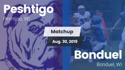 Matchup: Peshtigo vs. Bonduel  2019