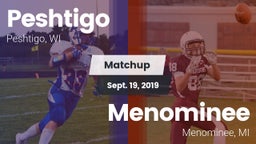 Matchup: Peshtigo vs. Menominee  2019