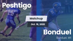 Matchup: Peshtigo vs. Bonduel  2020