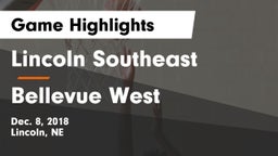 Lincoln Southeast  vs Bellevue West  Game Highlights - Dec. 8, 2018