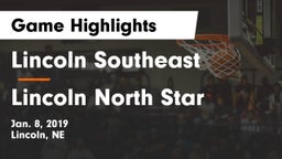 Lincoln Southeast  vs Lincoln North Star Game Highlights - Jan. 8, 2019