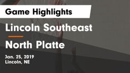 Lincoln Southeast  vs North Platte  Game Highlights - Jan. 25, 2019