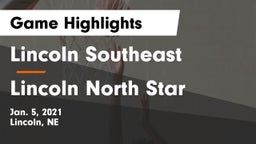 Lincoln Southeast  vs Lincoln North Star Game Highlights - Jan. 5, 2021