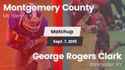 Matchup: Montgomery County vs. George Rogers Clark  2018
