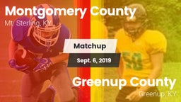 Matchup: Montgomery County vs. Greenup County  2019