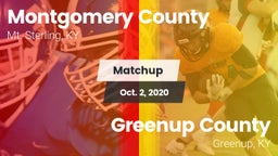 Matchup: Montgomery County vs. Greenup County  2020