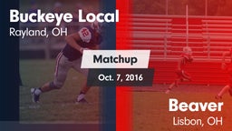 Matchup: Buckeye Local vs. Beaver  2016