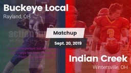 Matchup: Buckeye Local vs. Indian Creek  2019