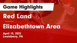 Red Land  vs Elizabethtown Area  Game Highlights - April 13, 2022