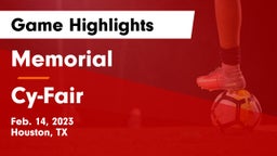 Memorial  vs Cy-Fair  Game Highlights - Feb. 14, 2023