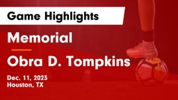 Memorial  vs Obra D. Tompkins  Game Highlights - Dec. 11, 2023