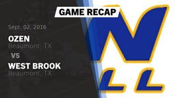 Recap: Ozen  vs. West Brook  2016