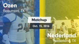 Matchup: Ozen vs. Nederland  2016