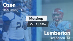 Matchup: Ozen vs. Lumberton  2016