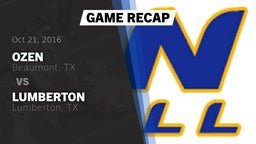 Recap: Ozen  vs. Lumberton  2016