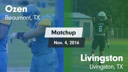 Matchup: Ozen vs. Livingston  2016