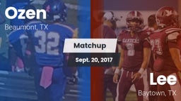 Matchup: Ozen vs. Lee  2017