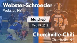 Matchup: Webster-Schroeder vs. Churchville-Chili  2016