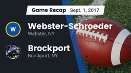 Recap: Webster-Schroeder  vs. Brockport  2017