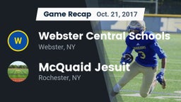 Recap: Webster Central Schools vs. McQuaid Jesuit  2017