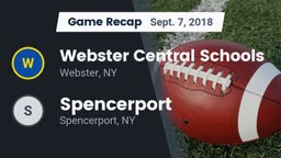 Recap: Webster Central Schools vs. Spencerport  2018