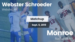 Matchup: Webster Schroeder vs. Monroe  2019