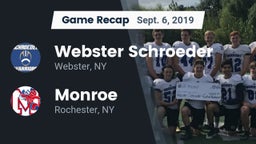 Recap: Webster Schroeder  vs. Monroe  2019
