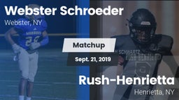 Matchup: Webster Schroeder vs. Rush-Henrietta  2019