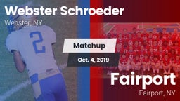 Matchup: Webster Schroeder vs. Fairport  2019