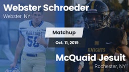 Matchup: Webster Schroeder vs. McQuaid Jesuit  2019