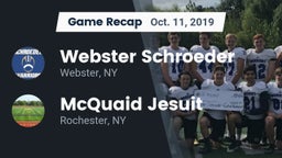 Recap: Webster Schroeder  vs. McQuaid Jesuit  2019