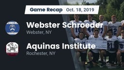 Recap: Webster Schroeder  vs. Aquinas Institute  2019