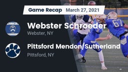 Recap: Webster Schroeder  vs. Pittsford Mendon/Sutherland 2021