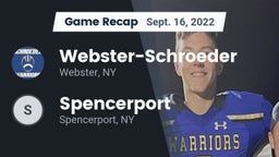 Recap: Webster-Schroeder  vs. Spencerport  2022