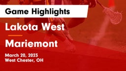 Lakota West  vs Mariemont  Game Highlights - March 20, 2023