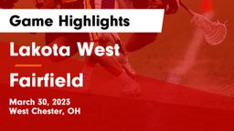 Lakota West  vs Fairfield  Game Highlights - March 30, 2023