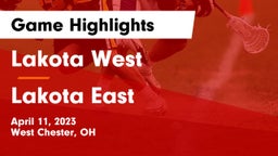 Lakota West  vs Lakota East  Game Highlights - April 11, 2023