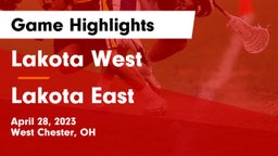 Lakota West  vs Lakota East  Game Highlights - April 28, 2023