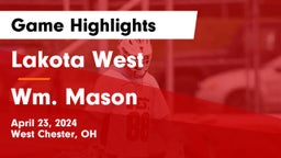 Lakota West  vs Wm. Mason  Game Highlights - April 23, 2024