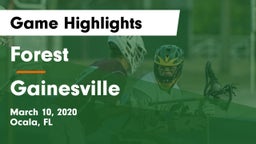 Forest  vs Gainesville  Game Highlights - March 10, 2020