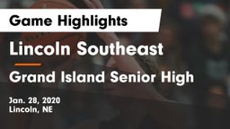 Lincoln Southeast  vs Grand Island Senior High Game Highlights - Jan. 28, 2020