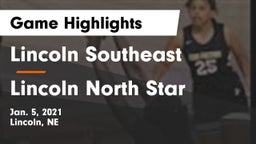 Lincoln Southeast  vs Lincoln North Star Game Highlights - Jan. 5, 2021