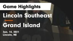 Lincoln Southeast  vs Grand Island  Game Highlights - Jan. 14, 2021