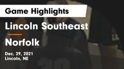 Lincoln Southeast  vs Norfolk  Game Highlights - Dec. 29, 2021