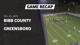 Recap: Bibb County  vs. Greensboro 2015