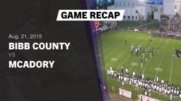 Recap: Bibb County  vs. McAdory  2015