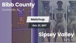 Matchup: Bibb County vs. Sipsey Valley  2017